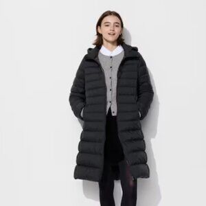 NWT Uniqlo Ultra Light Down Long Coat Black XS